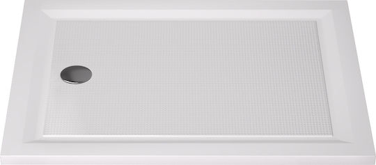 Sanitec Flat Classic Acrylic Shower 90x75cm White