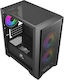 Redragon Paktis 2 GC-540 Gaming Мини Кула Кутия За Компютър Със Страничен Прозорец И ARGB Осветление Черна
