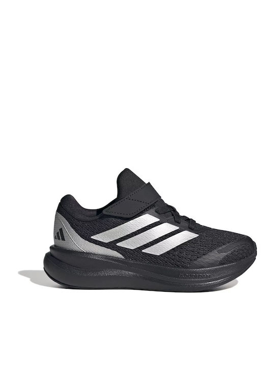 Runfalcon Kids Sports Shoes Running With Hoop & Loop Closure Black