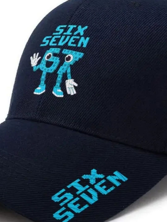 ShuShu Детска Текстилна Шапка Six Seven Тъмносин