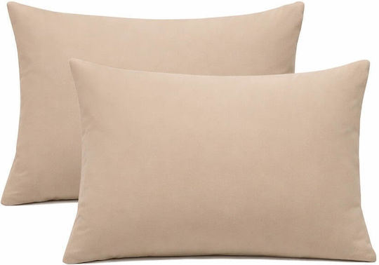 Astron Italy Kissenbezüge Set Beige 52x72cm