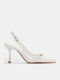 Pointed Toe Heels with High Heel White