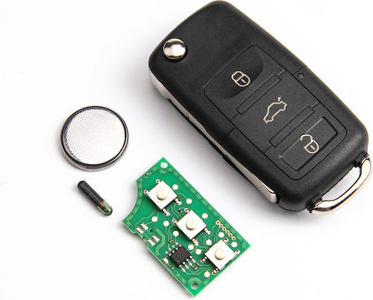 Телеремонт Ключ За Кола Електронен Vw Seat Skoda Id48 Hu66 1k0959753