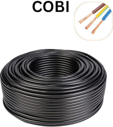 Cablu Electric 3x4 Mm² 100 M Negru Flexibil Conductor Cca Izolație Pvc Mantă Pvc Myym H05vv-f – Cobi Smart