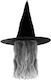 Carnival Hat Black Witch Hair