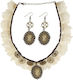 Carnival Choker Earrings Steampunk