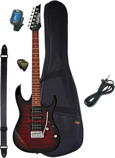 Ibanez Grx70qa Gio Trb Elektrische Gitarre Trans Red Burst Starter Paket