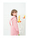 SteweHome Kinderbademantel Orange mit Kapuze