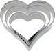 Cookie Cutter Set 3 Pieces 4 Cm 5 Cm 6 Cm Heart Westmark