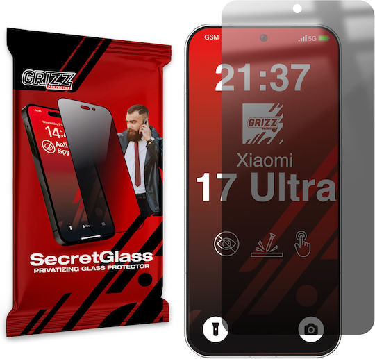 GrizzGlass Ceramic Privacy Ματ Tempered Glass (Xiaomi 17 Ultra)