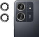 Kalebol Προστασία Κάμερας Tempered Glass Μαύρο για το Xiaomi Redmi 13c, Poco C65