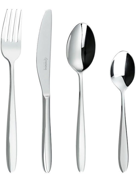 Grunwerg Cutlery Set Stainless Steel Silver 24 Pieces