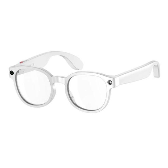 Smart Glasses Aimb-s1 Support Camera 2mp Video Recording 1080p Audio Recording Translation Artificial Intelligence White