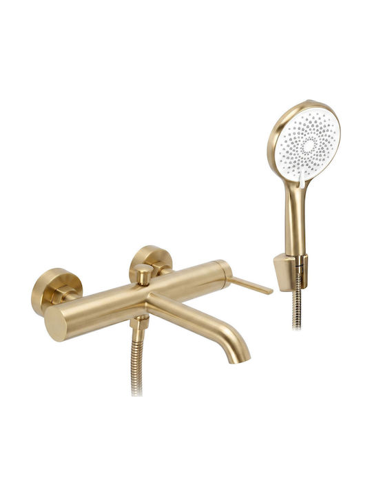 Rea Rivo Mixing Bathtub Faucet Complete Set Gold