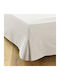 Bett-Volant Beige mit Volant 200x200cm