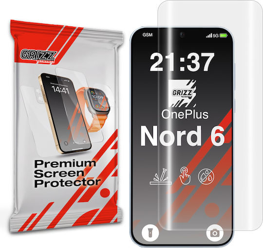 Grizzglass Film Protector Hydrofilm Compatibil Oneplus Nord 6 Transparent