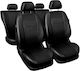 Universal Leather Seat Covers Front Rear Car Seats Full Set In Black Eco Leather