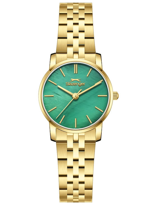 Women's Watch Battery with Gold Stainless Steel Bracelet