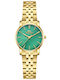 Women's Watch Battery with Gold Stainless Steel Bracelet