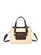 Gallantry City Bag Handbag Women Structured Shape Double Zipped Space Brown Beige