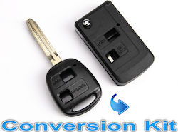 Калъф за Сгъваем Ключ Toyota Aygo Avensis Yaris Celica Prado 2 Бутона Калъф за Сгъваем Ключ Toyota Aygo Avensis Yaris Celica Prado 2 Бутона