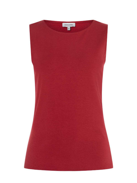 Women's Sleeveless Burgundy Blouse