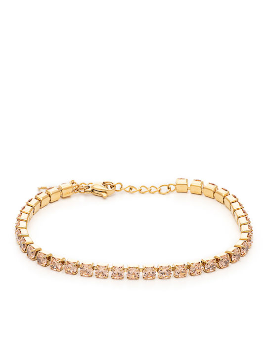 Visetti Damen Armband Riviera aus Stahl Vergoldet