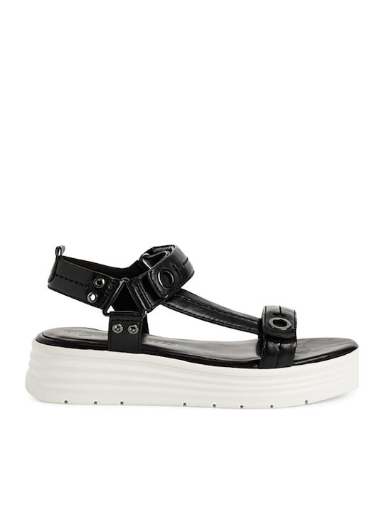 Γυναικεία Σανδάλια Flatforms Μαύρα