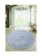 SteweHome Non-Slip Round Gray Rug Φ120cm