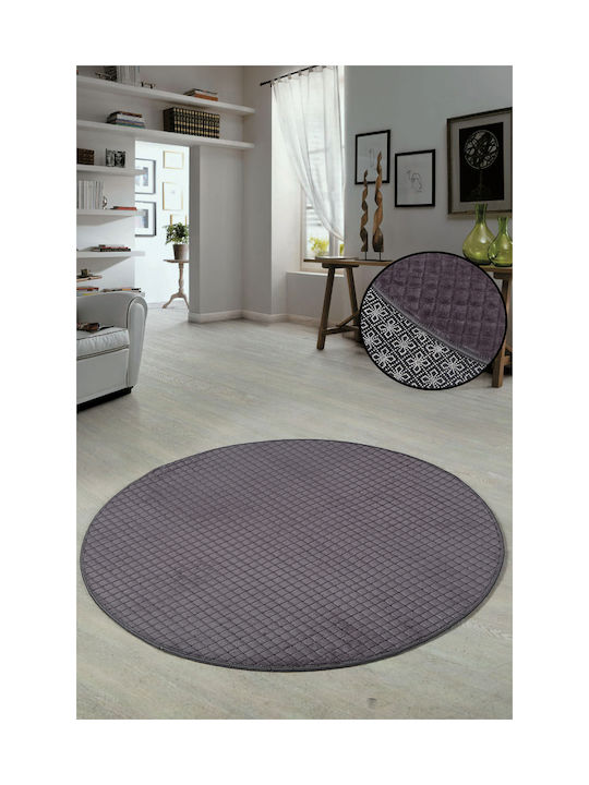SteweHome Non-slip Round Round Rug Φ100cm