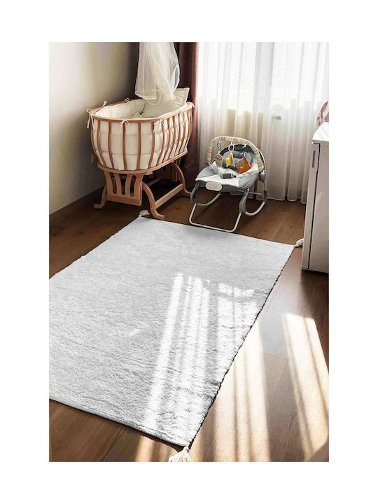 SteweHome Παιδικό Χαλί Βαμβακερό Μπλε 120x180cm