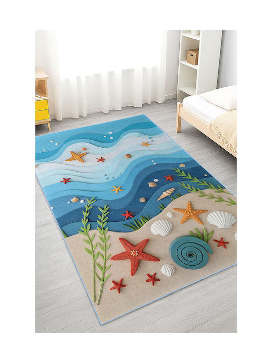 SteweHome Kids Rug Orange 120x120cm Thickness 60mm