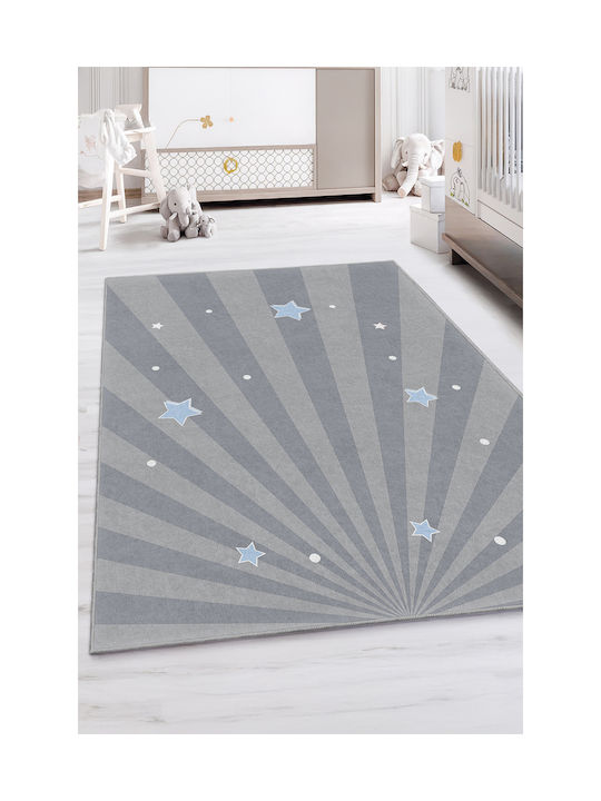 SteweHome Kinderteppich Sterne Blau 80x100cm Dicke 60mm