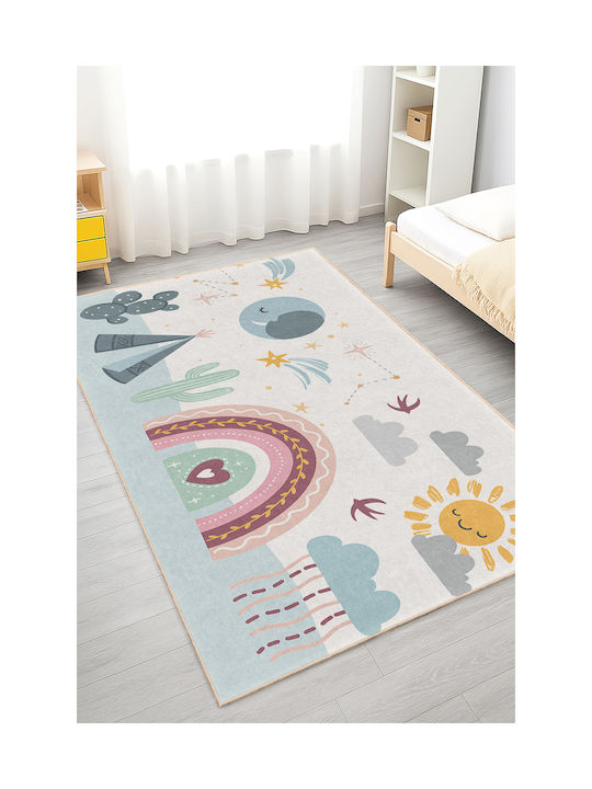SteweHome Детски Килим Звезди Многоцветен 60x120см Дебелина 60мм