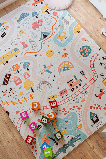 SteweHome Kids Rug Pink 100x150cm Thickness 60mm