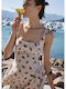 Sommer Mini Damenkleid Crema
