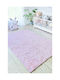 SteweHome Kinderteppich Sterne Baumwolle Rosa 100x200cm Dicke 60mm