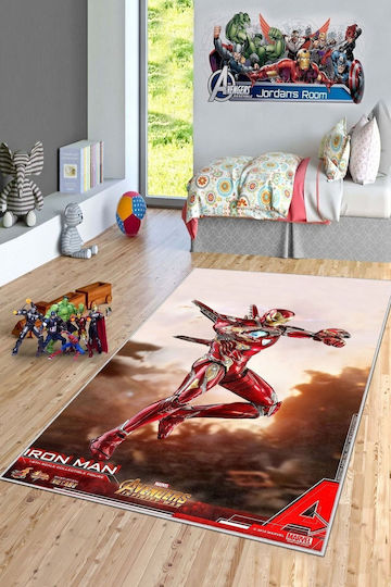 SteweHome Παιδικό Χαλί Κόκκινο 140x250cm Πάχους 60mm