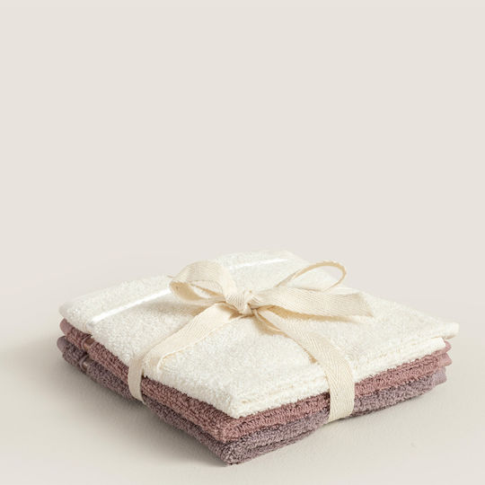 SteweHome Hand Towels Lilac 3 Pieces