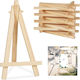 Mini Wooden Easel Set 10 Light Beige Color 15.5x8x2 Cm
