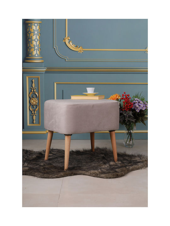 Living Room Wooden Beige Stool