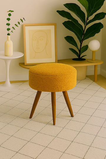 Suport Pentru Picioare Din Lemn Retro 38x45x38cm
