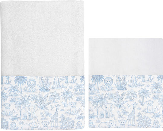 Beauty Home Christening Oilcloths Jungle Animals Ecru
