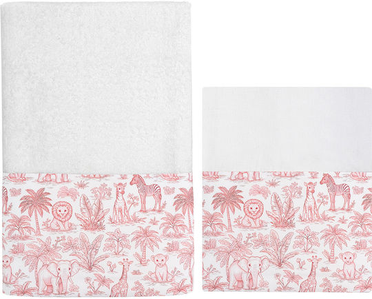 Beauty Home Christening Oilcloths Jungle Animals Ecru