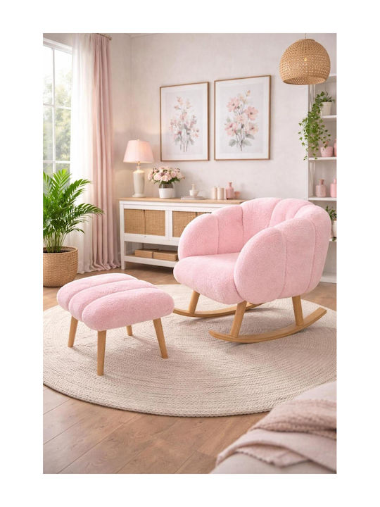 Rocking Pink Armchair 70x70x70cm