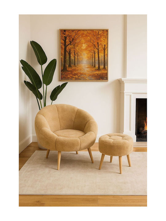 Brown Armchair 75x75x75cm