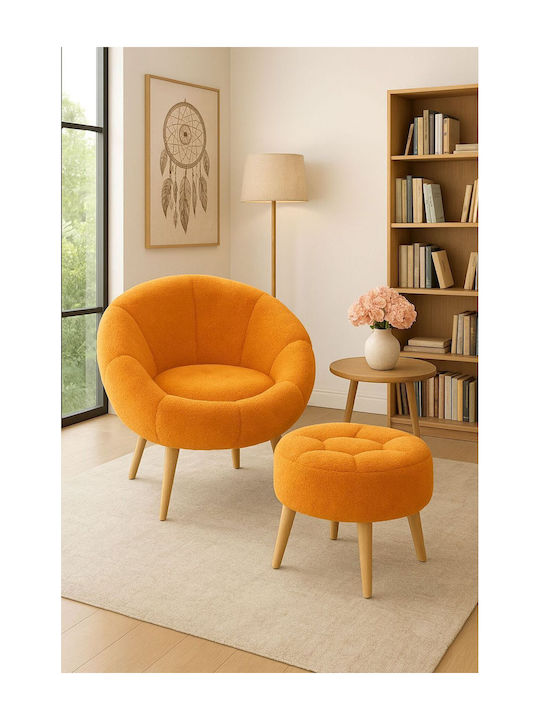 Orange Armchair 75x75x75cm