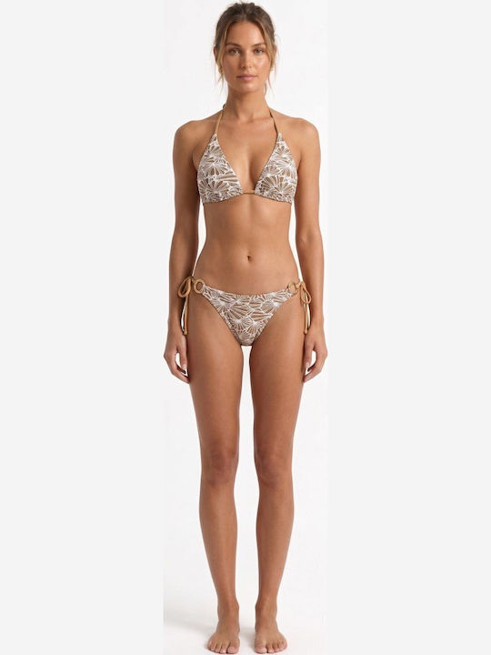 Set Bikini Blumen Beiges