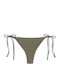Marielle Bikini Slip Mit Schnürung Khaki