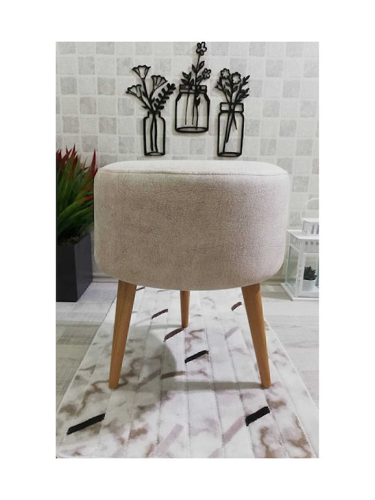 Living Room Wooden Scandinavian Stools 33x33x46cm